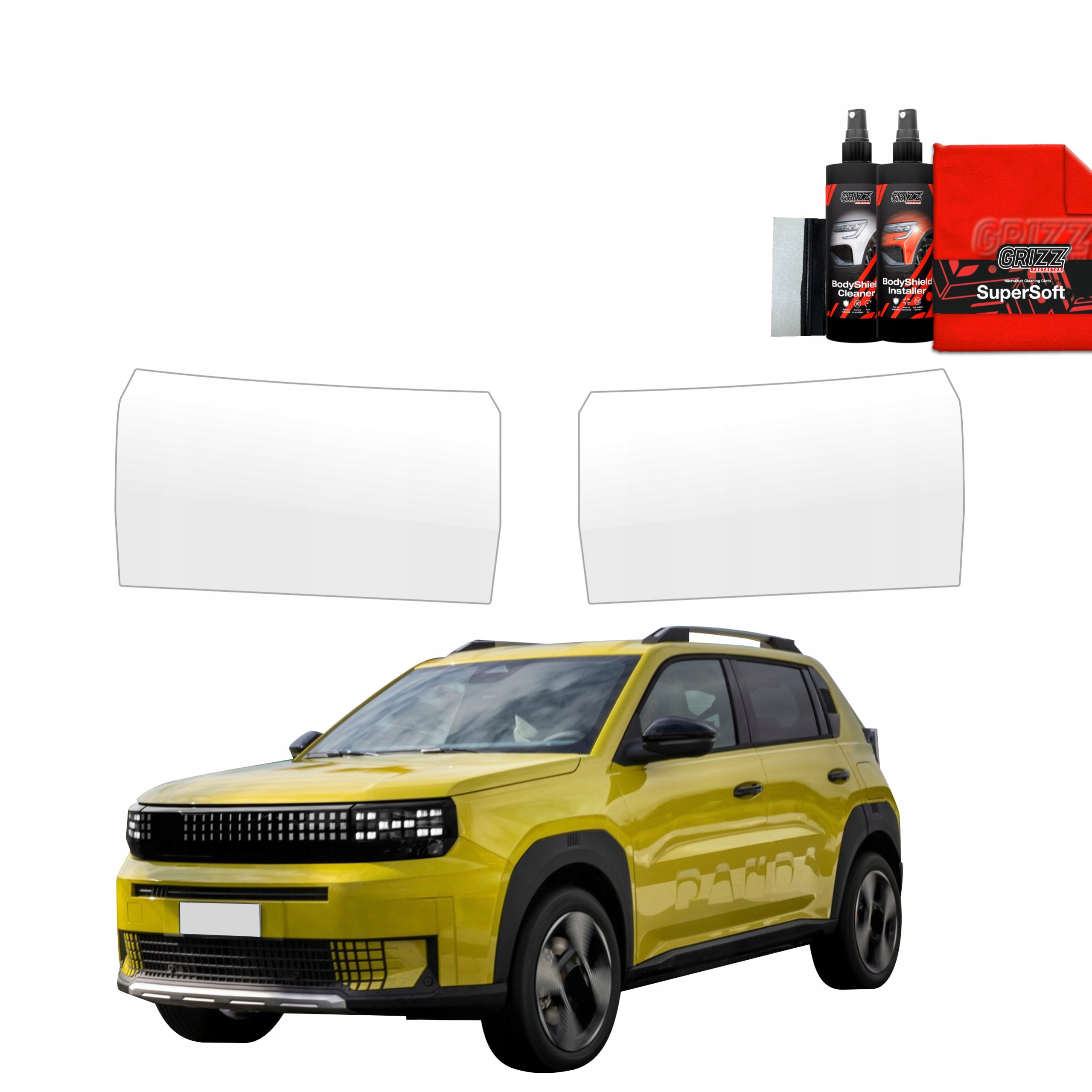 2v1 Fólie na světlomety pro Fiat Grande Panda (2025)