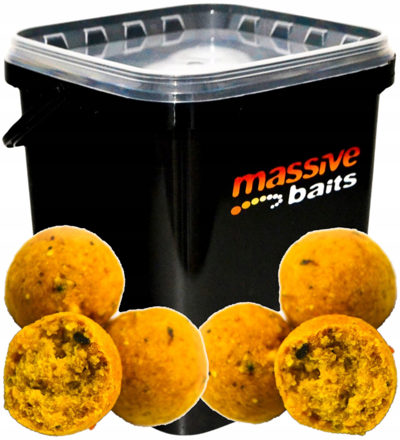Kulki Proteinowe Zanętowe Massive Baits Corn 18mm Eco Boiles Wiadro 3kg