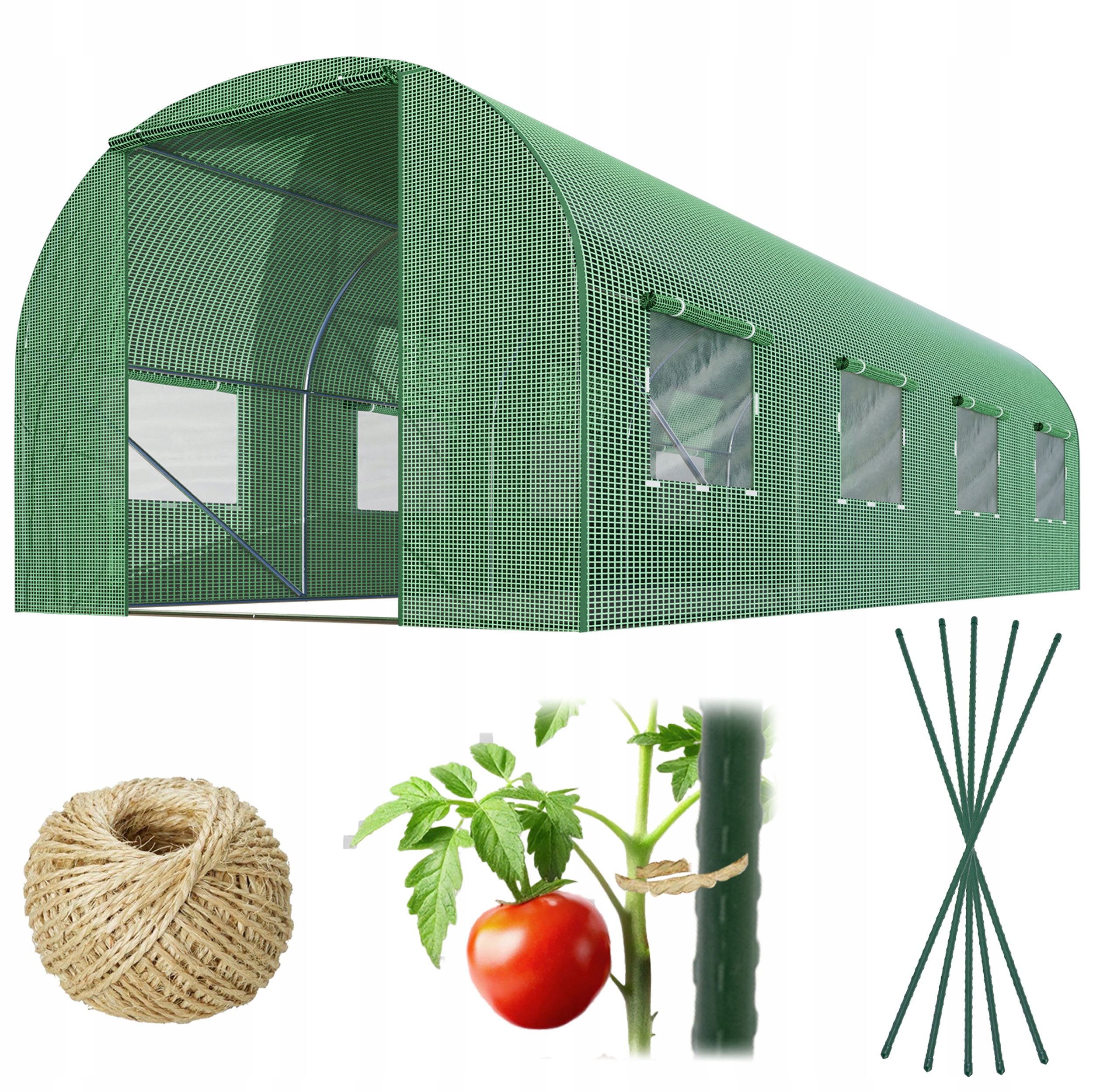 Plonos 4917-B Záhradný fóliovník 3 x 4,5 m, 140 g/m², zelený