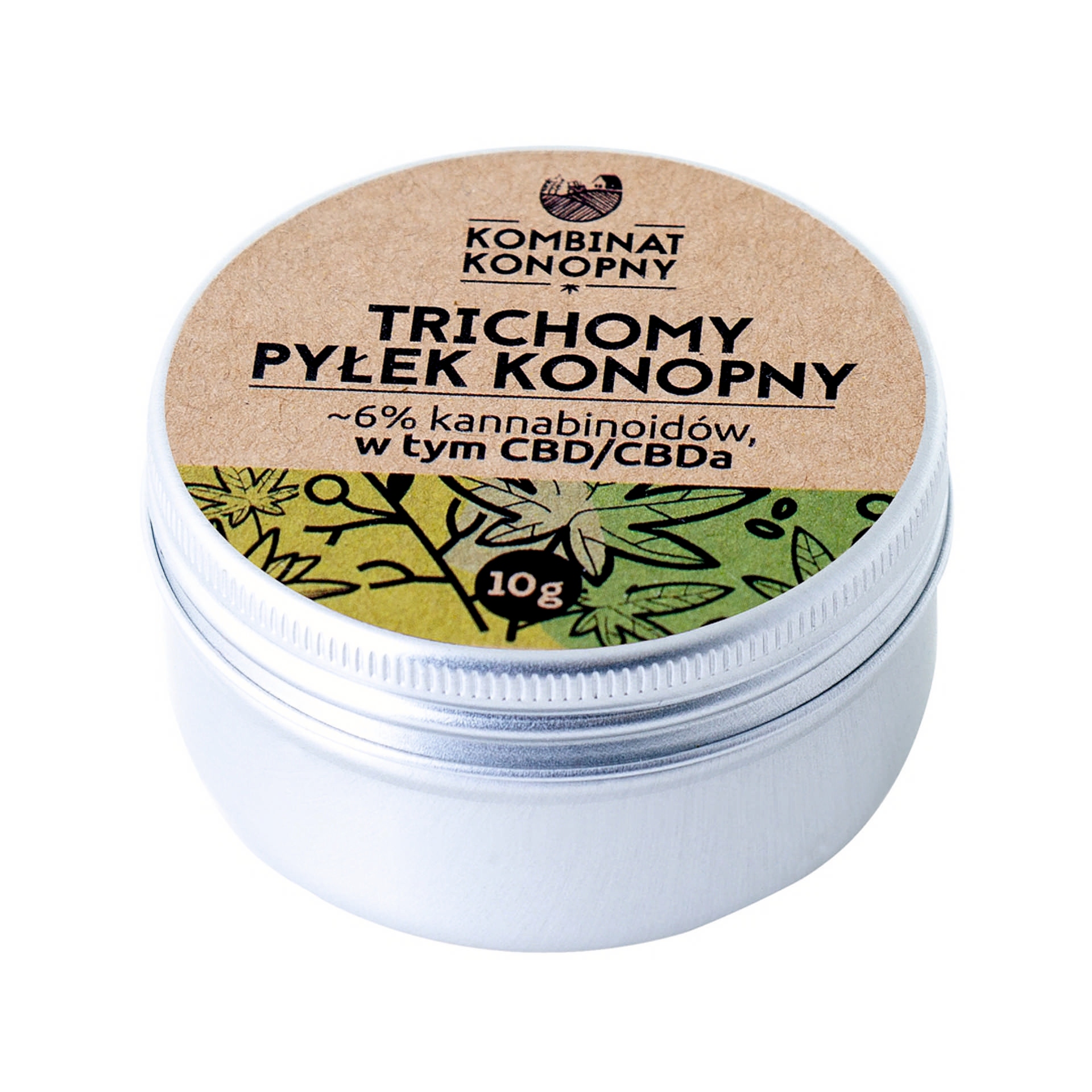 

Trichomy – pyłek konopny ~6% Cbda/cbd 10 g Kk