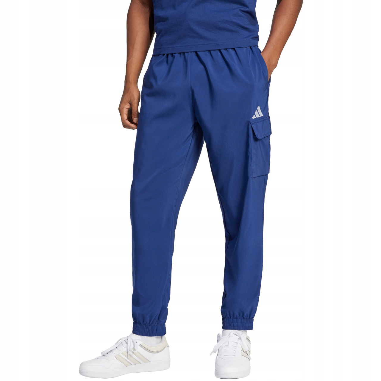 Pánské kalhoty adidas Essentials Small Logo Cargo modré 2XL