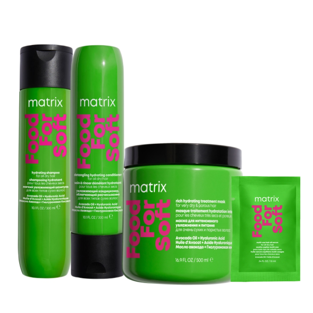 Matrix Food For Soft szampon do włosów, odżywka, maska 500ml