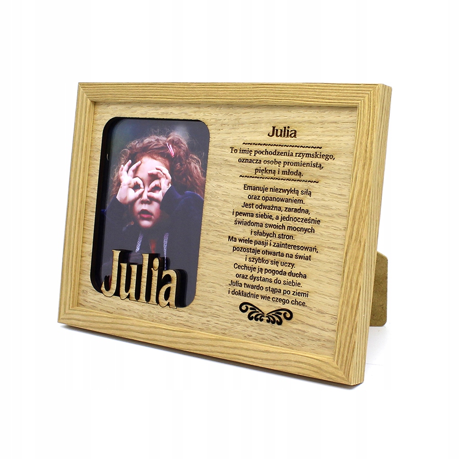 

Ramka na Zdjęcie 9x13 z Imieniem Julia