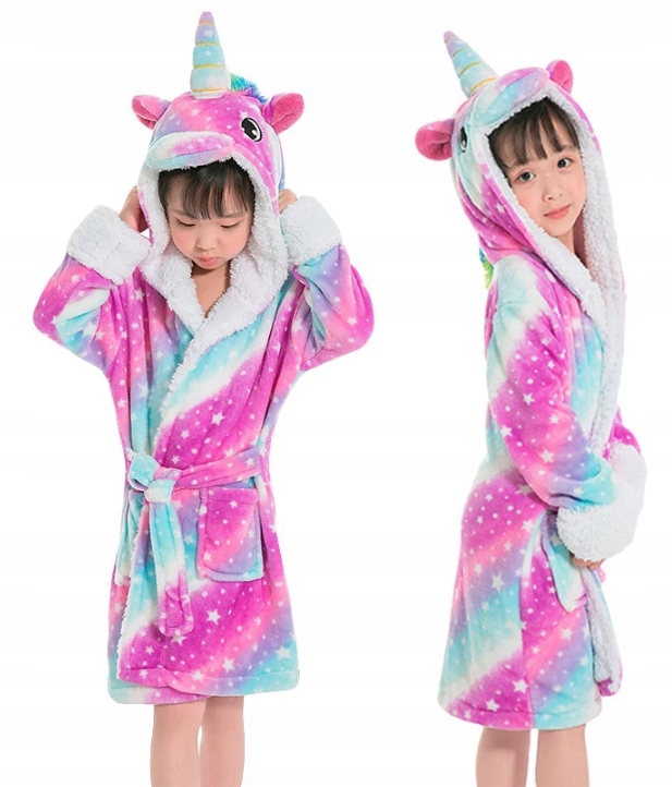 

Szlafrok Jednorożec Dziecięcy Kigurumi Kaptur 110