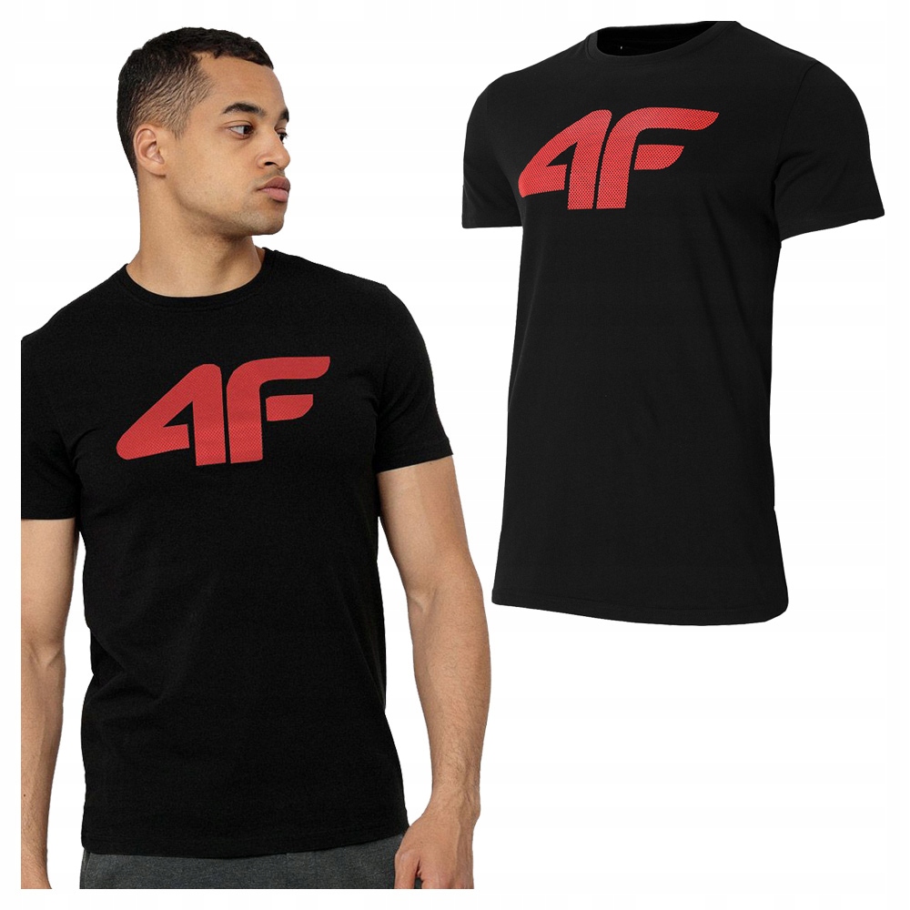 

4F T-shirt Koszulka Męska TSM353 Czarna XL