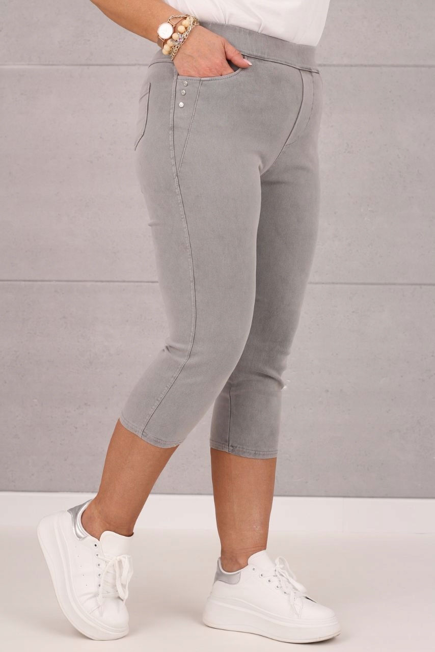 ELASTYCZNE RYBACZKI BAWEŁNIANE DUŻE ROZMIARY NA GUMCE ELASTYCZNE Rozmiar 40/42