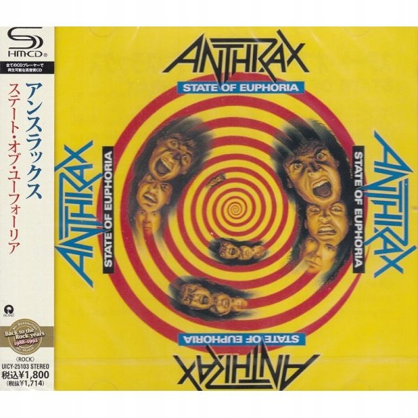 {{{ Anthrax State Of Euphoria (1 Shm-cd) Wydanie Japońskie