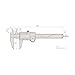 MITUTOYO Cyfrowa Suwmiarka Bez Wyjścia Danych 0-150 mm DIN 862 — miniatura 6