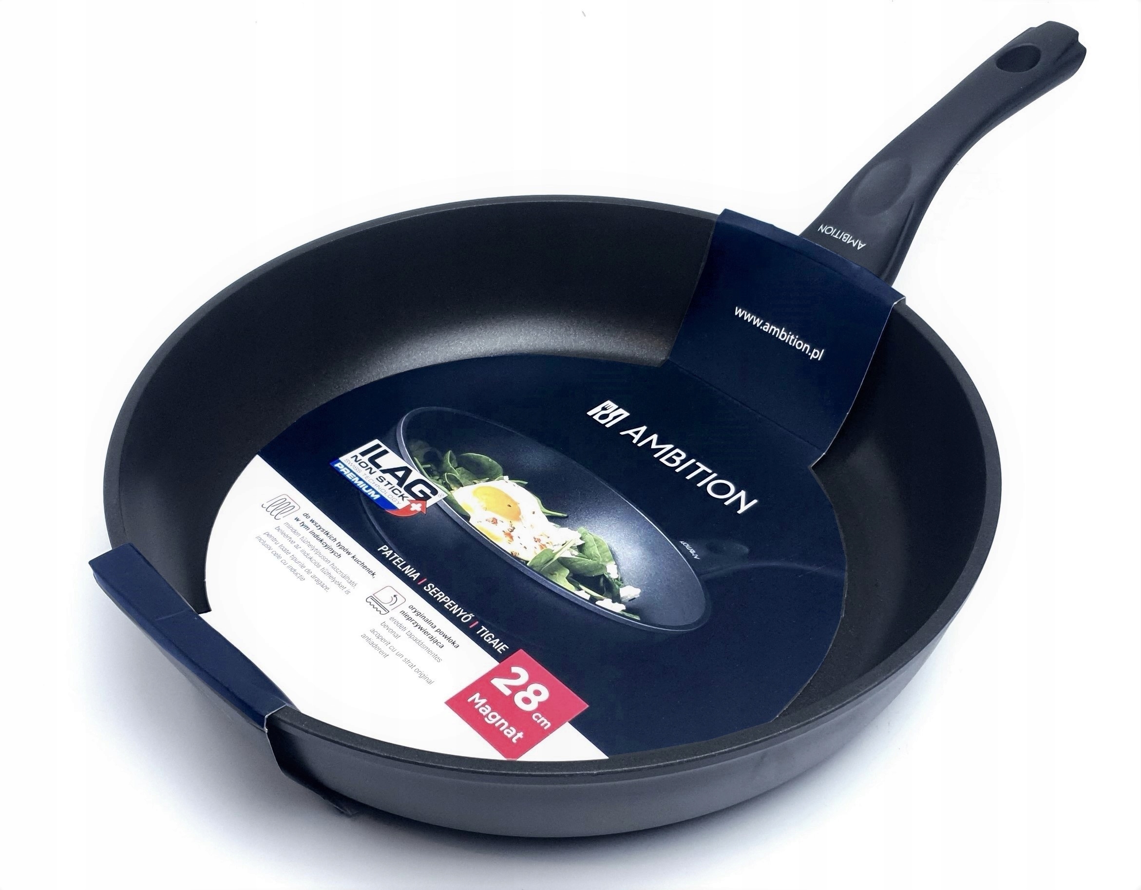 

Patelnia Ambition Magnat 28CM Gruba Solidna