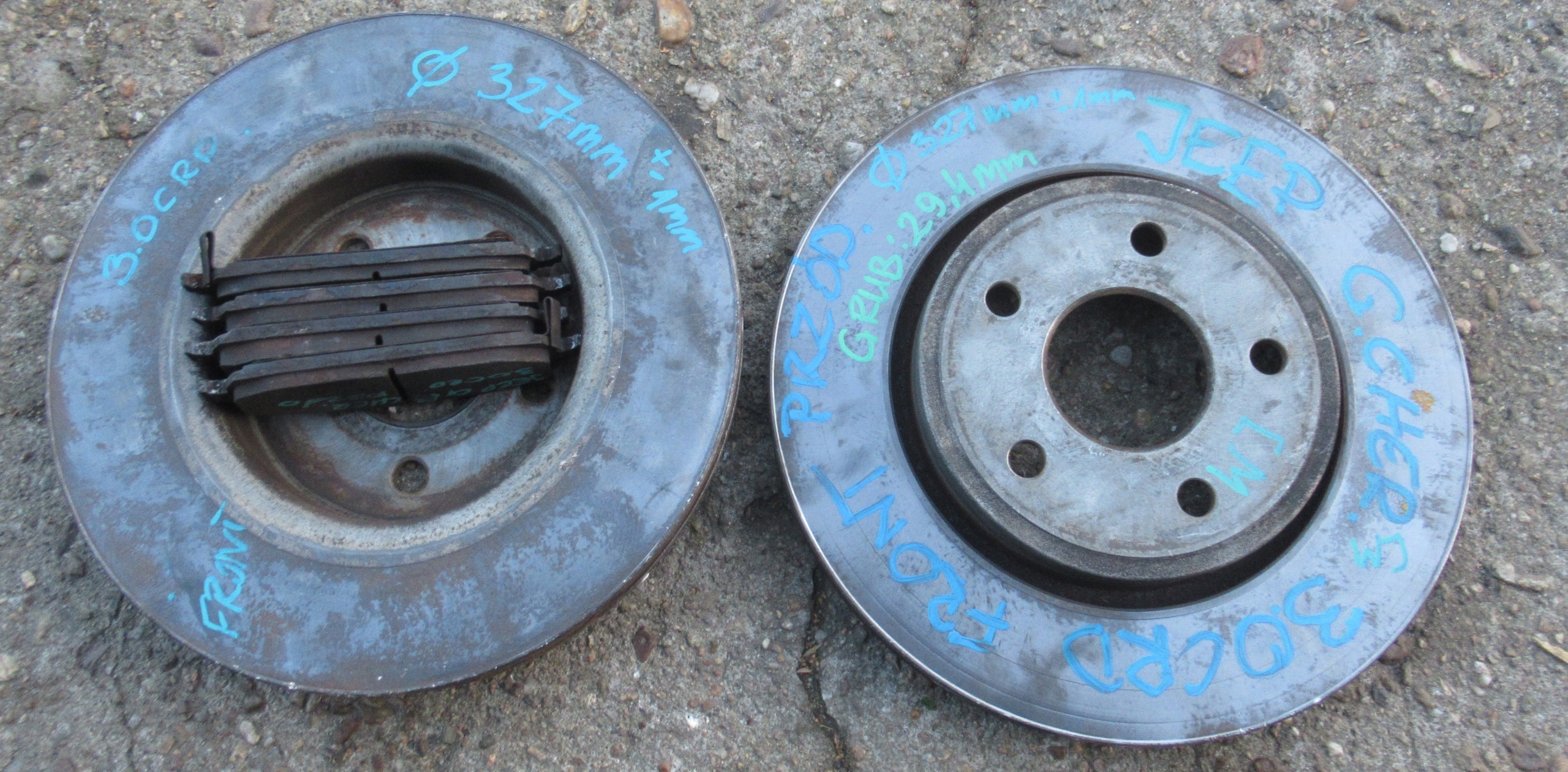 CHEROKEE WK 3.0 CRDI discs brake front