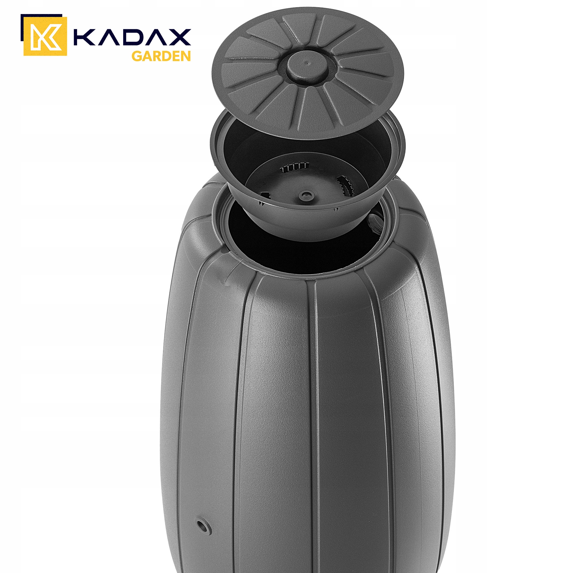 ZBIORNIK NA DESZCZÓWKĘ WODĘ BECZKA 200L DESZCZ POJEMNIK Z KRANEM + DONICA Marka KADAX