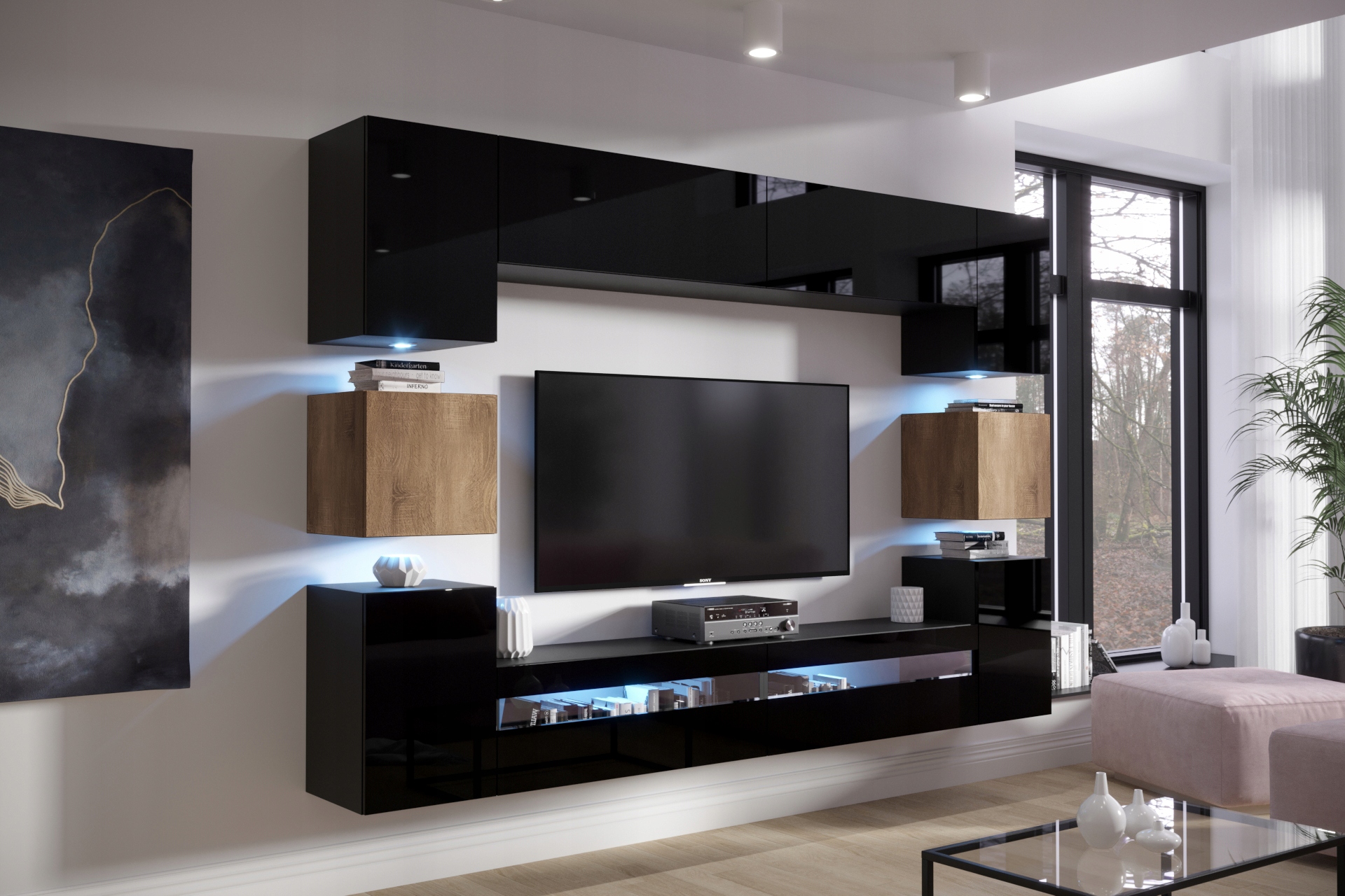 Meblościanka Zestaw Meble Ścianka Salon RTV N36