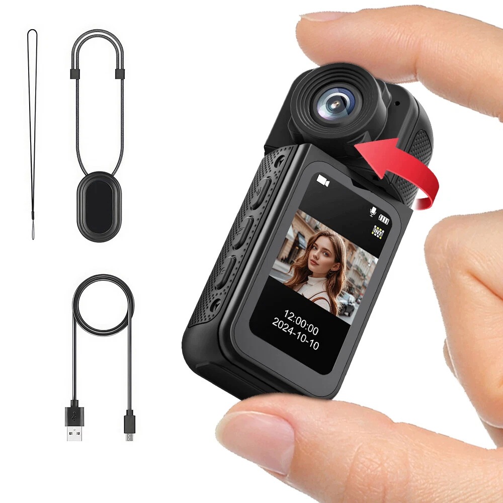Kamera sport mini 1080P Fhd WiFi 180° otočná Černá Příslušenství