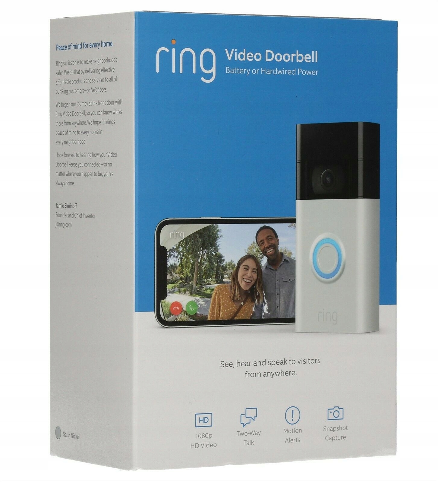Ring Video Doorbell (2nd Gen) šikovný video zvonček