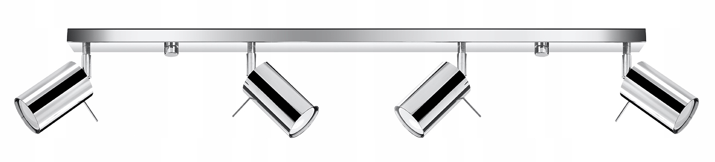 NOWOCZESNA LAMPA PLAFON RING 4L CHROM