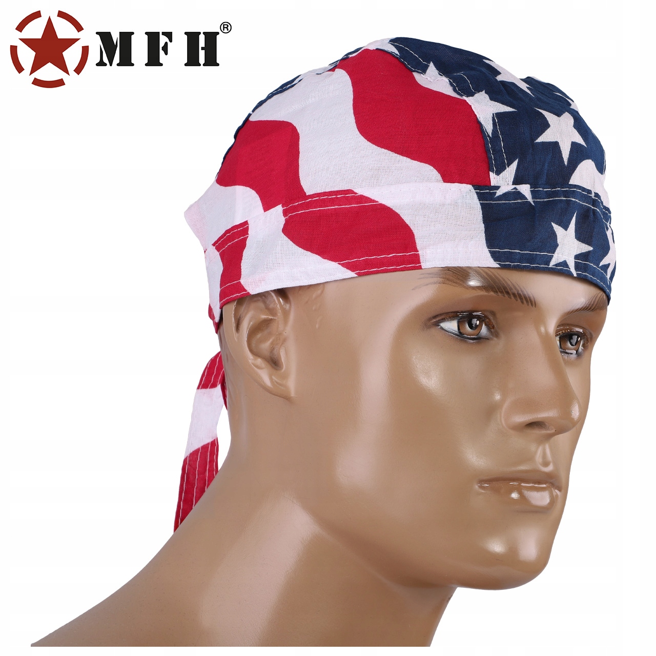 CHUSTA BANDANA BANDAMA NA GŁOWĘ MFH FLAGA USA Płeć uniseks
