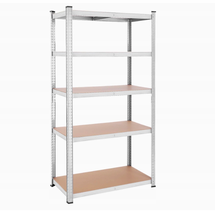 Kovový úložný regál Songmics 200 x 100 x 50 cm max 120 kg na poličku