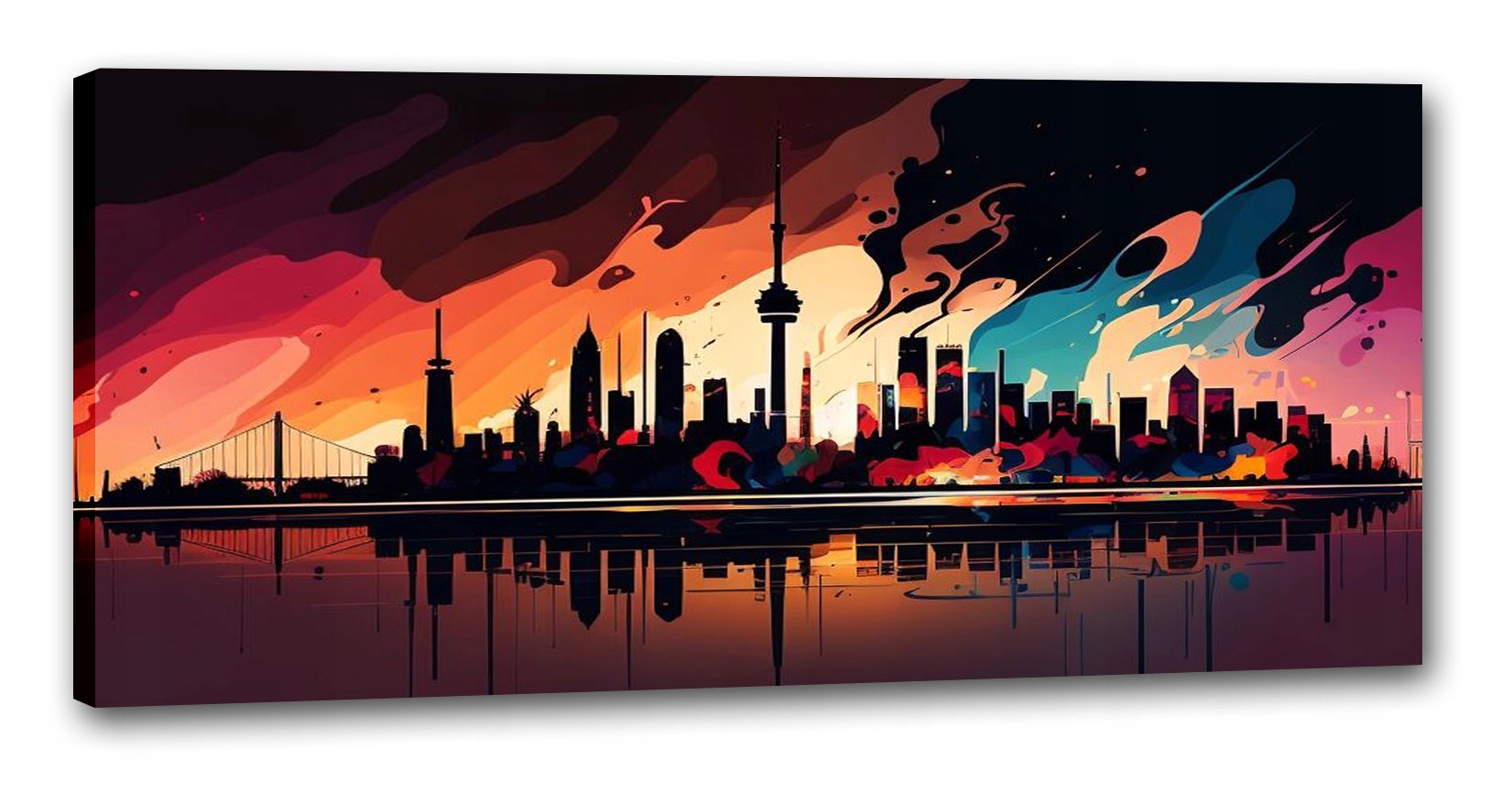 Obraz Město Dubai Abstrakce Canvas 120x55 Salon