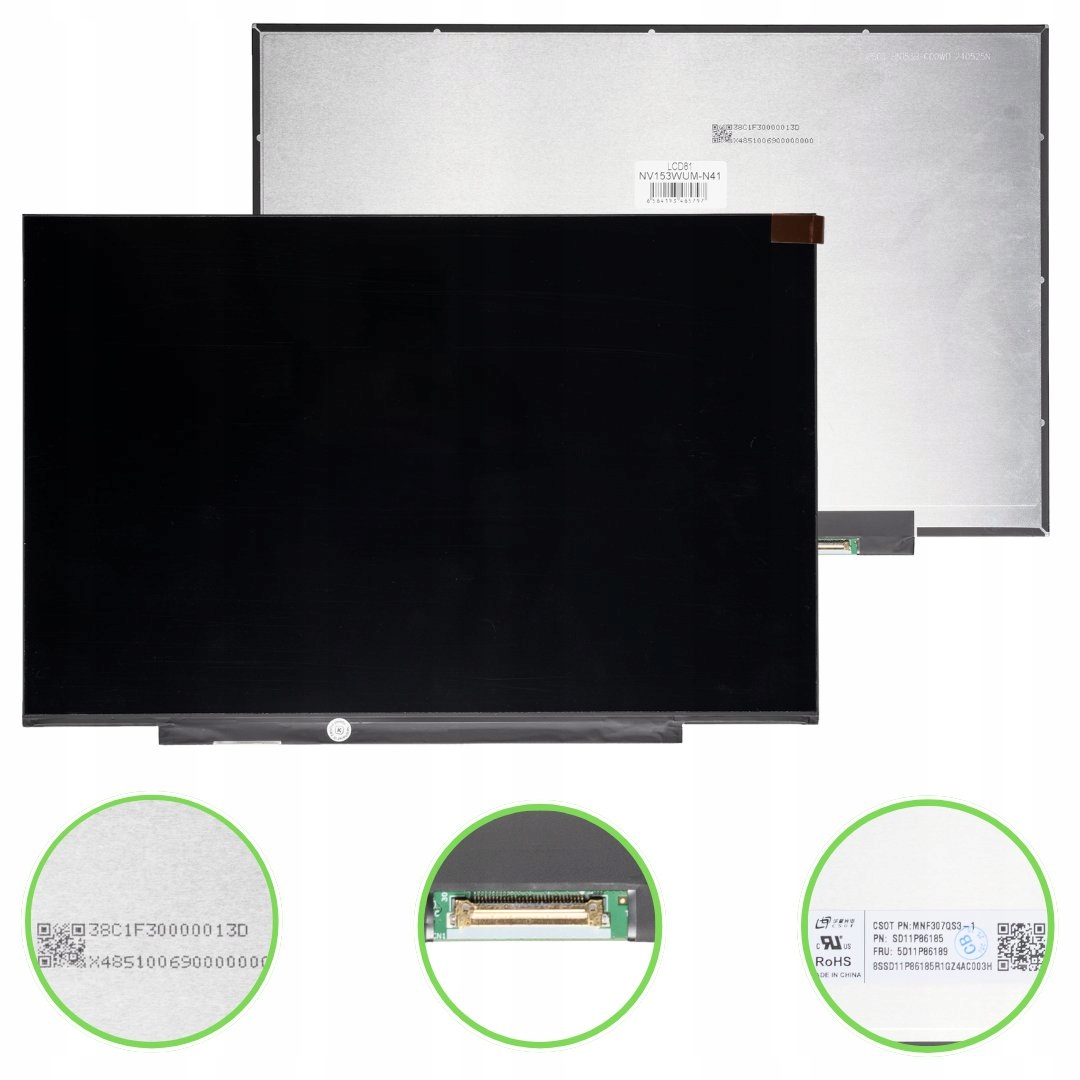 Displej NV153WUM-N41 B153UAN03.0 1920x1200