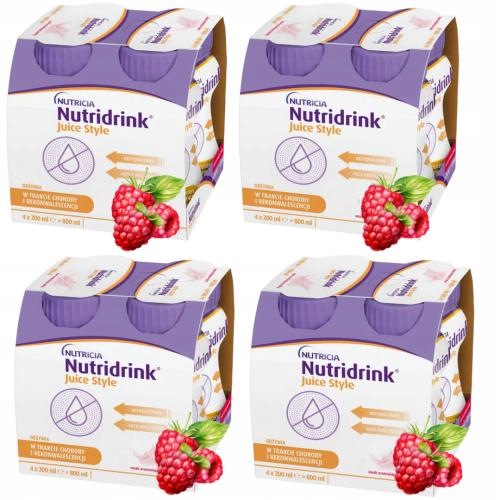 Nutridrink Juice Style Smak Orzeźwiająca Malina 16 x 200ml