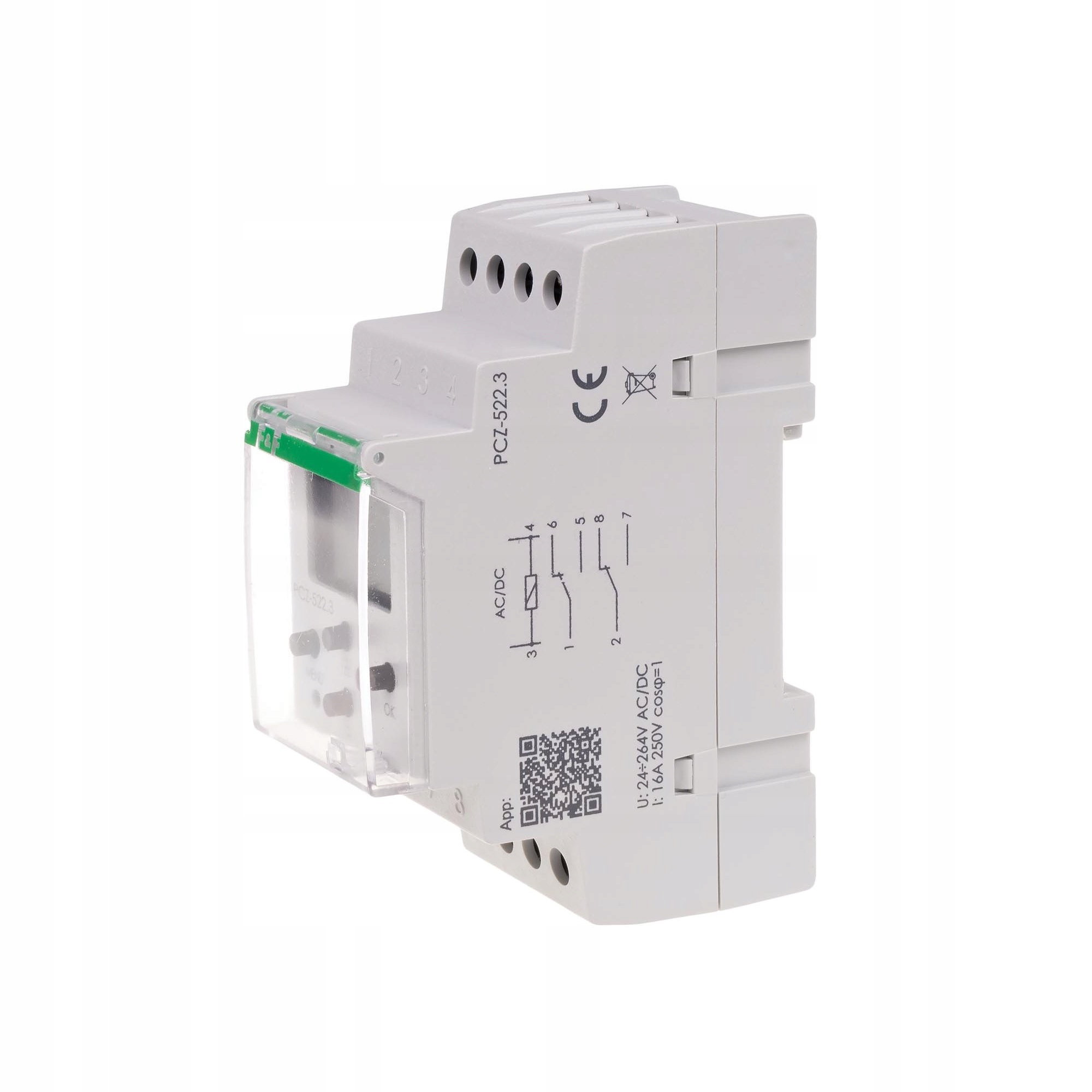 Ovládacie Hodiny 2x1P 24-264VAC-DC 16A Týždenné Dvojkanálové F&f Pcz 522.4