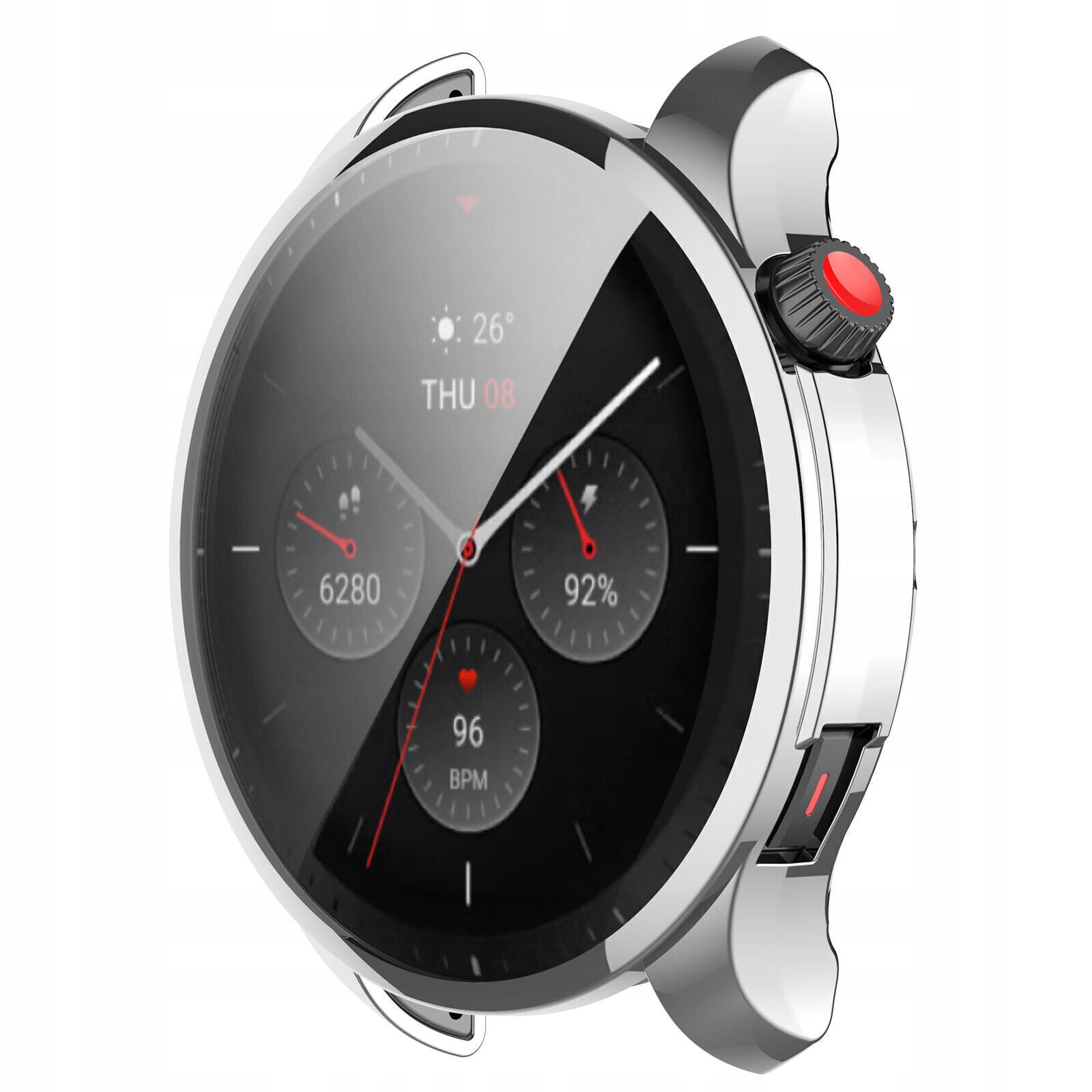 ETUI SILIKONOWE SREBRNE DO XIAOMI AMAZFIT GTR 4 Marka Inna