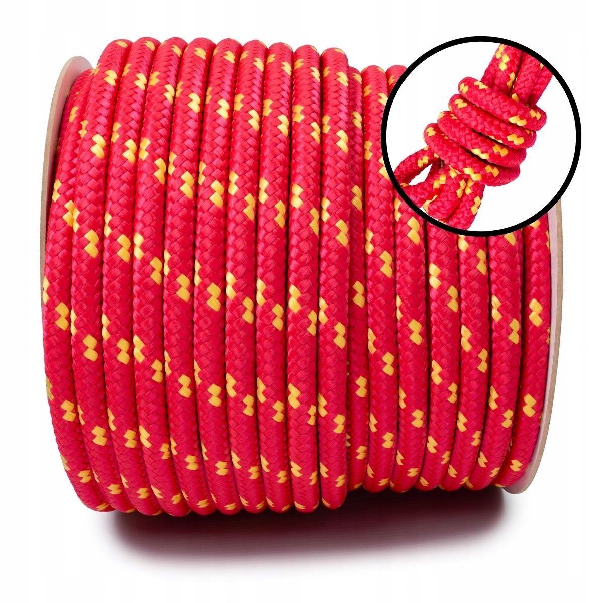 Polypropylenové lano Pletené lano 10 mm 200 m Pevné Na Cívce Polský