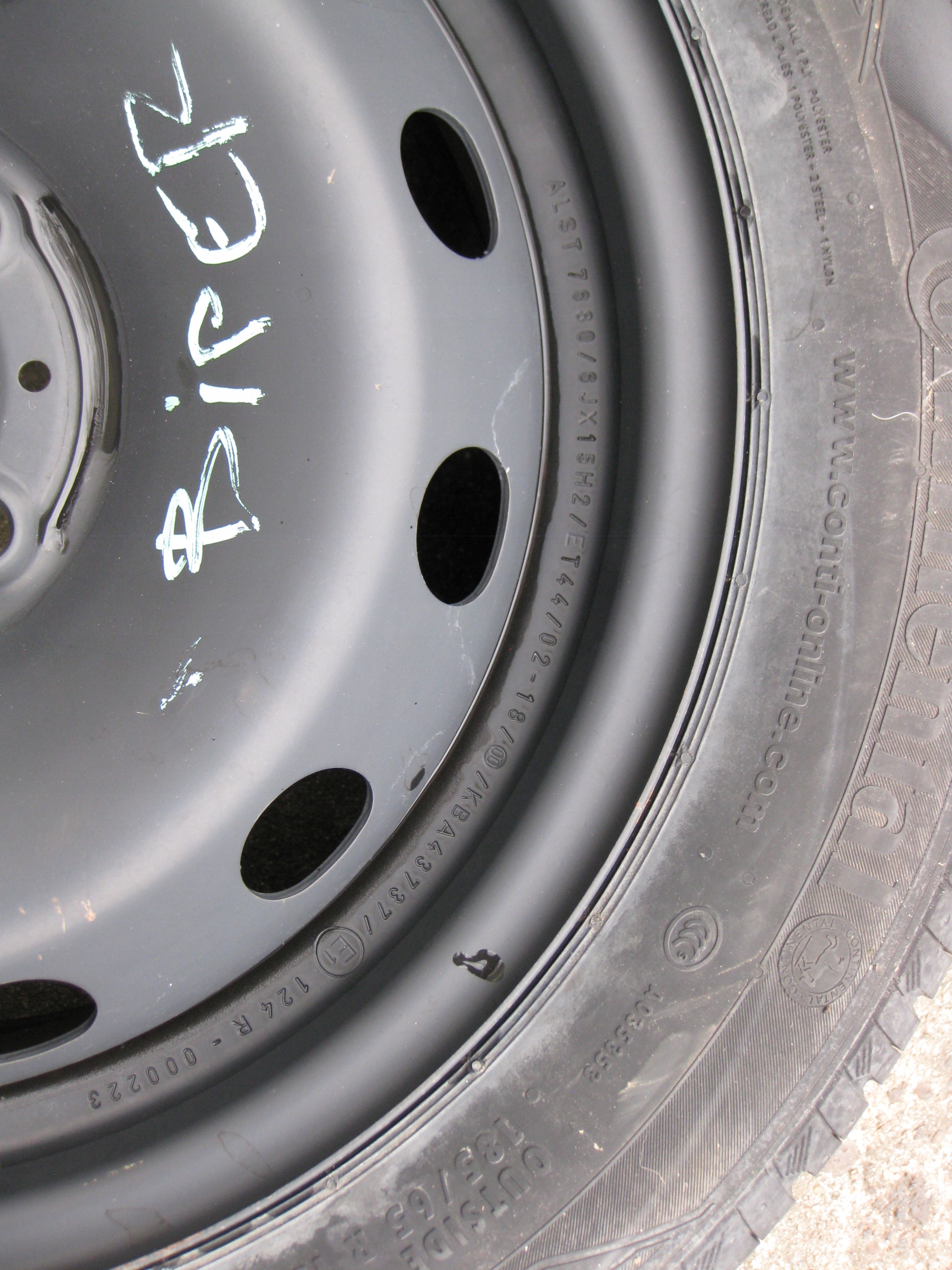 CITROEN NEMO BIPPER wheel spare 185/65/15 KBA43737