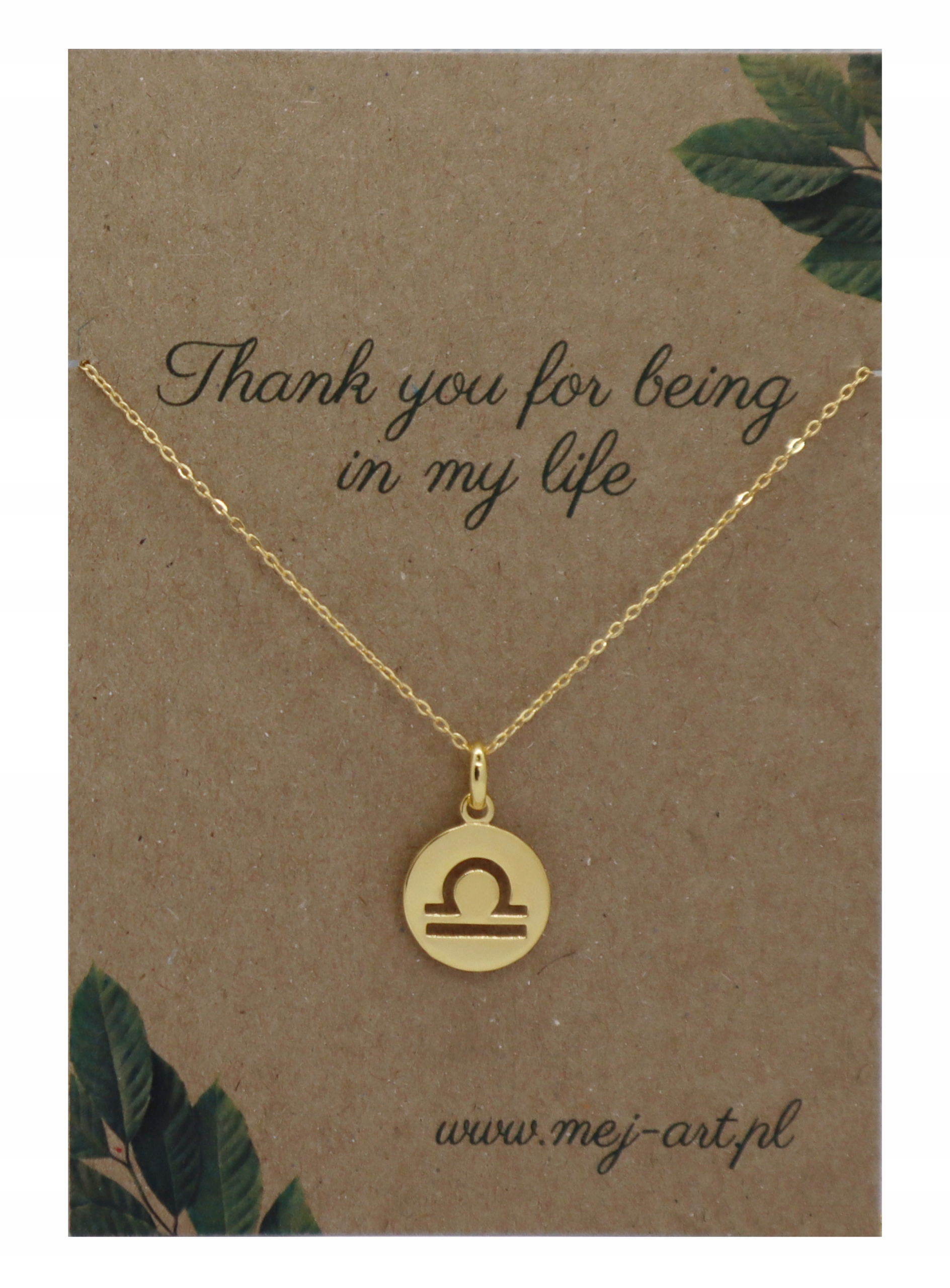 

Pozłacany Znak Zodiaku Waga Srebro Złoto