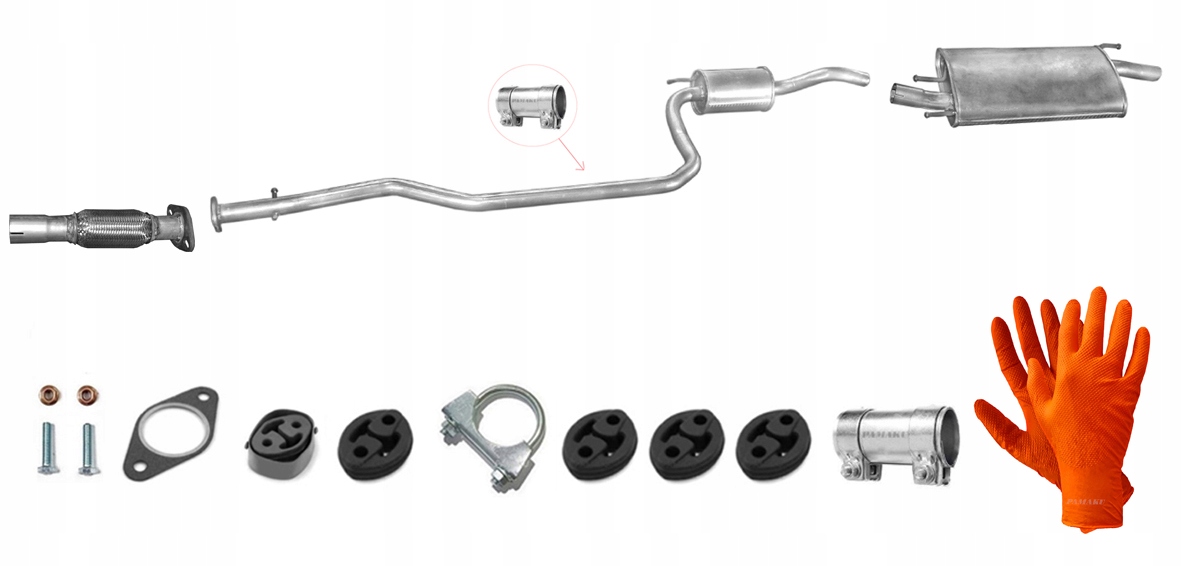 Ford Fiesta IV 1.25 (1995-2002) – Výfukový Systém