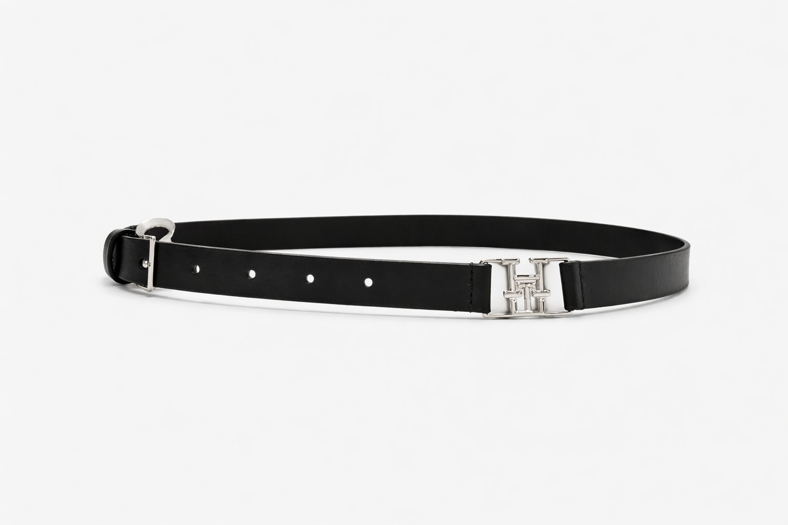 Tommy Hilfiger Černý Pásek Z Přírodní Kůže S Logem 80 Xta