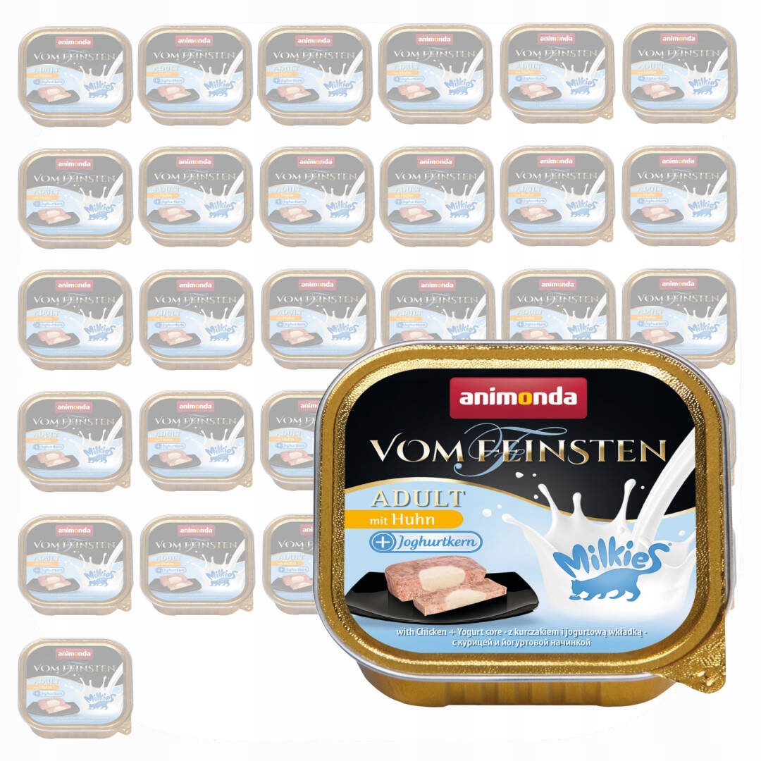 Levně Animonda Vom Feinsten Milkies 32x100g mokré krmivo pro kočky Kuřecí jogurt