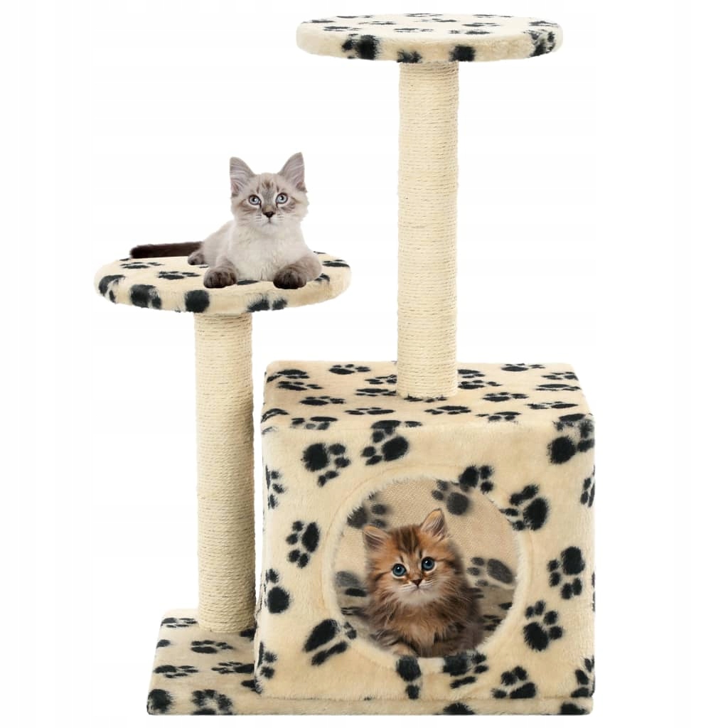 Fionshop 262663253 Škrabadlo pro kočky sisalové sloupky 60 cm béžový s po