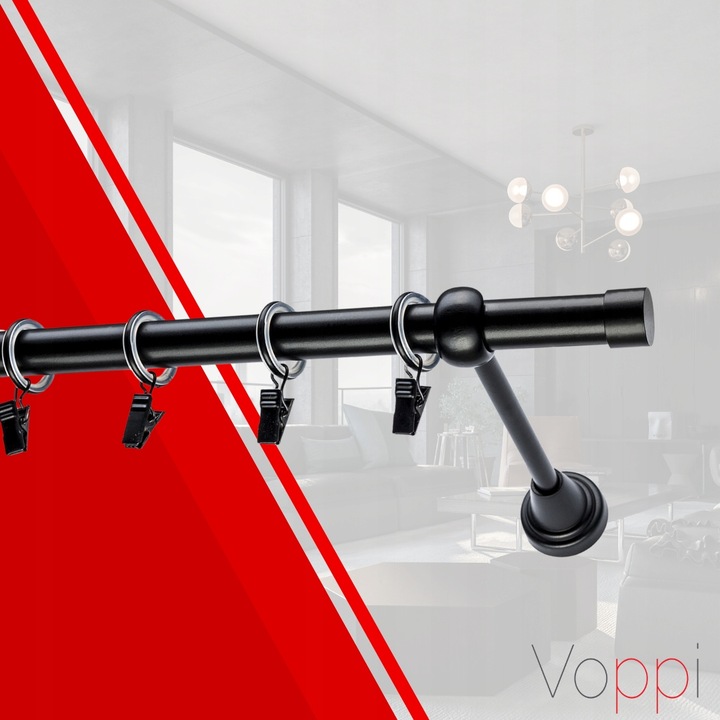 KARNISZ SIMPLE CICHE KÓŁKA POJEDYNCZY 19 MM / 180 Kod producenta Voppi