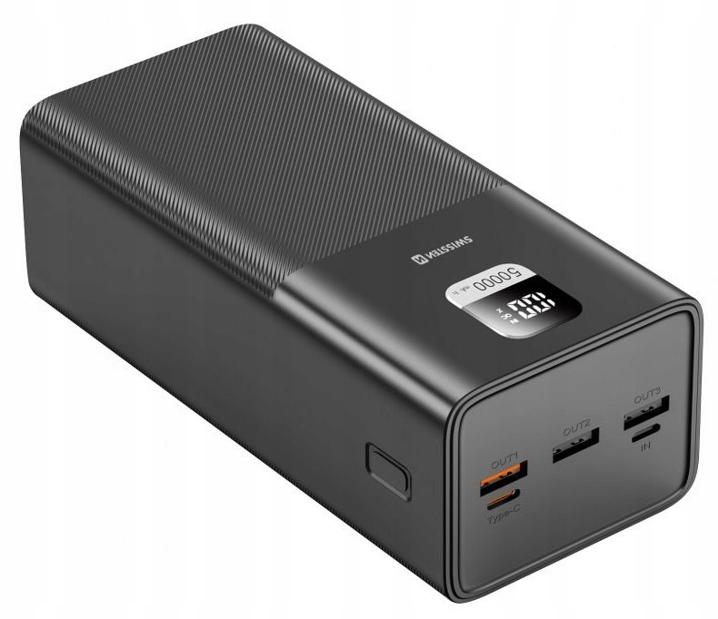 Swissten Power Line Power Bank 50000 mAh 100W Power Delivery Black