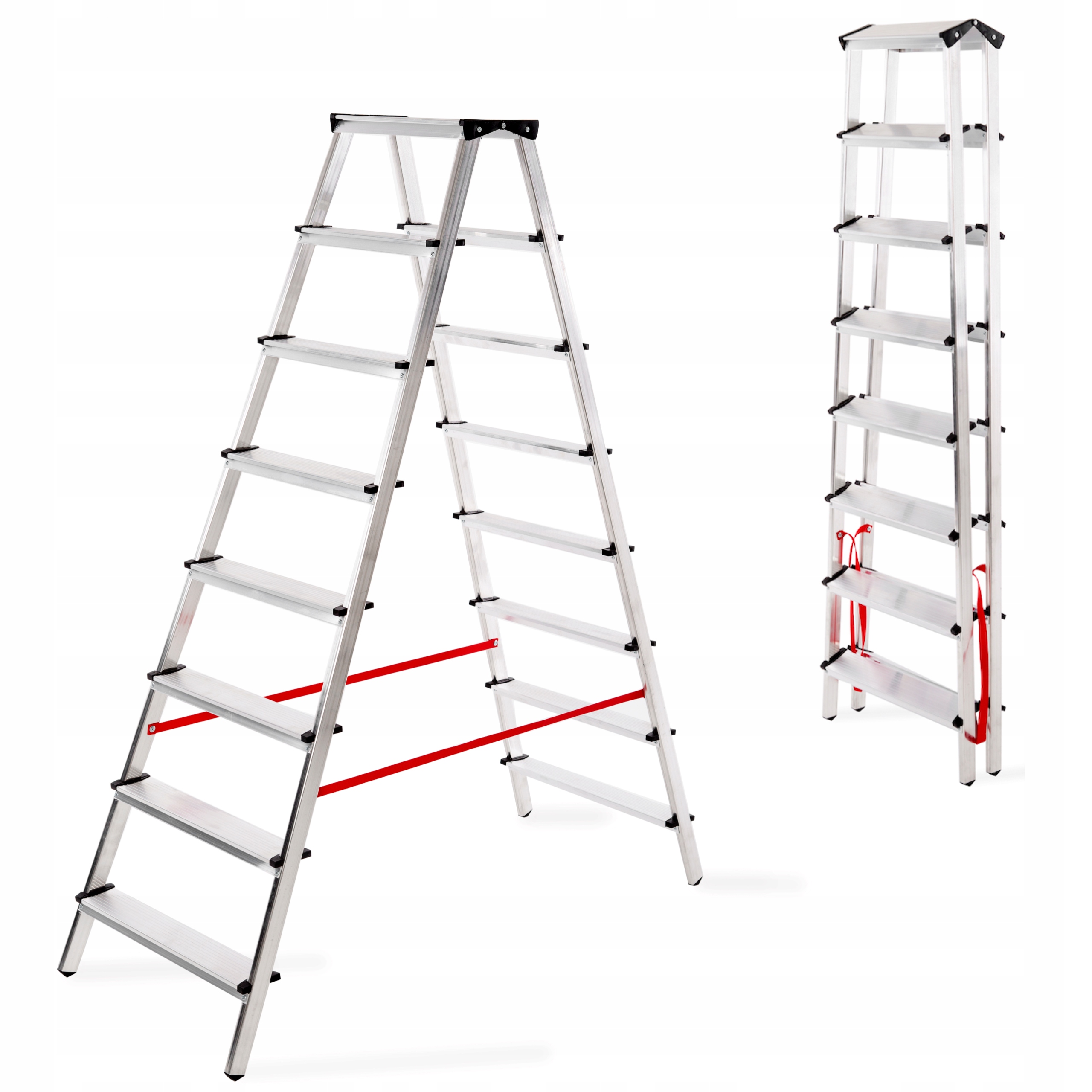 

Drabina domowa dwustronna 2X8 aluminiowa 125KG