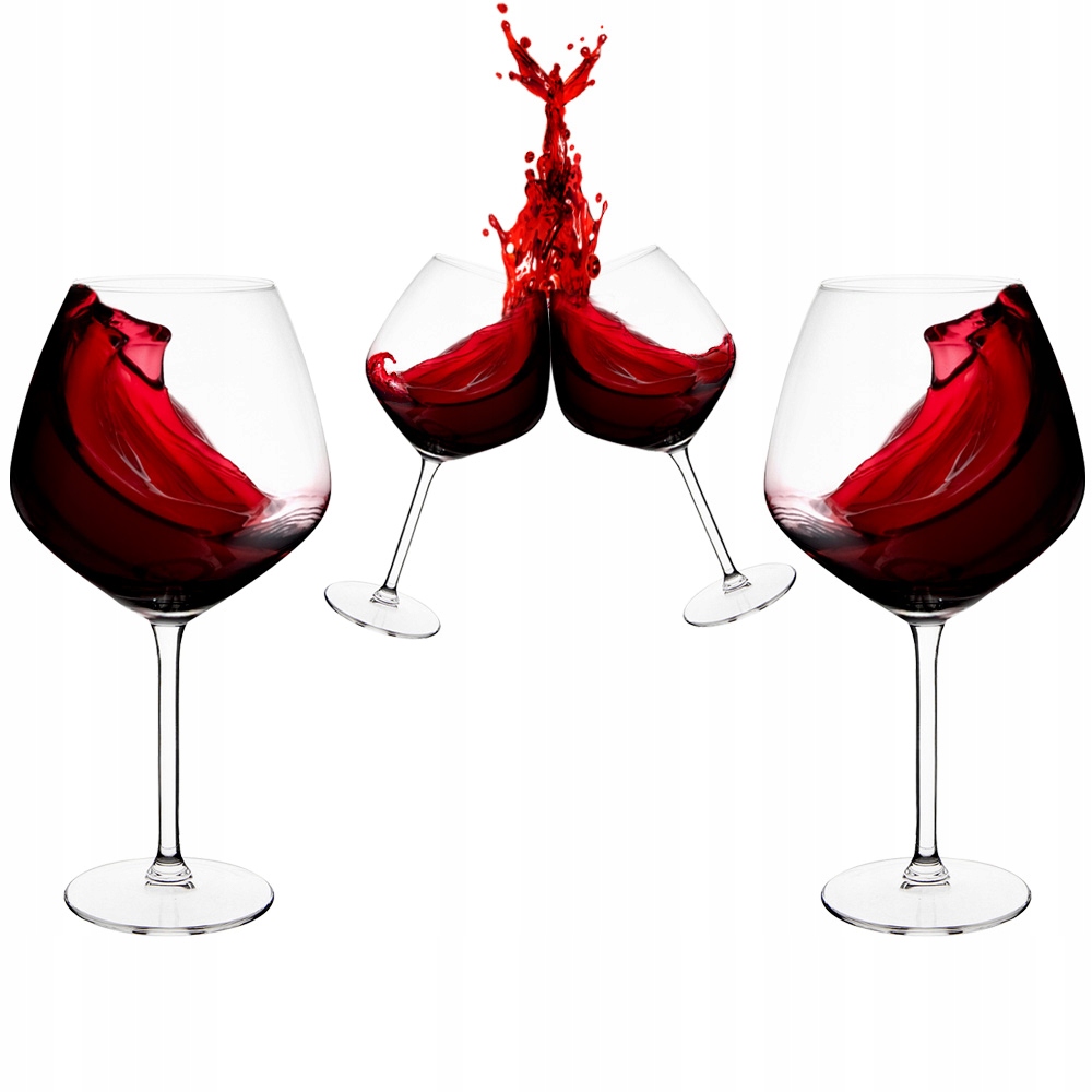 

Kieliszki Do Wina Czerwonego 750ml XXL Zestaw 4SZT