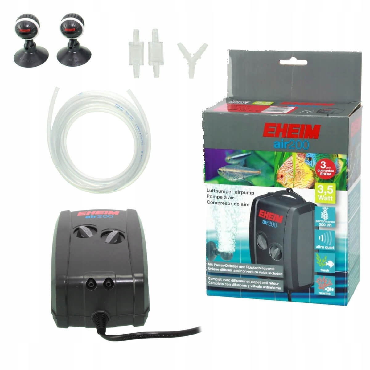 EHEIM AIR PUMP 200 cichy napowietrzacz do akwarium 6971988628 Allegro.pl