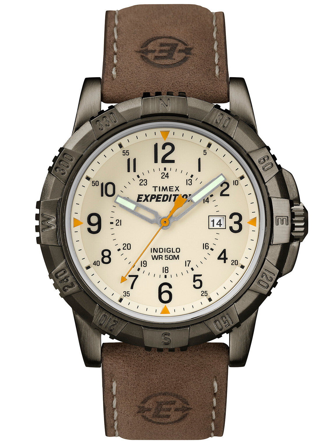 ZEGAREK MĘSKI Timex Expedition PODŚWIETLENIE INDIGLO DATOWNIK 5ATM SKÓRA Marka Timex