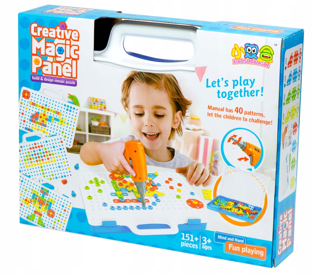 Puzzle Klocki w walizce + wkrętarka 151 el. Certyfikaty, opinie, atesty CE