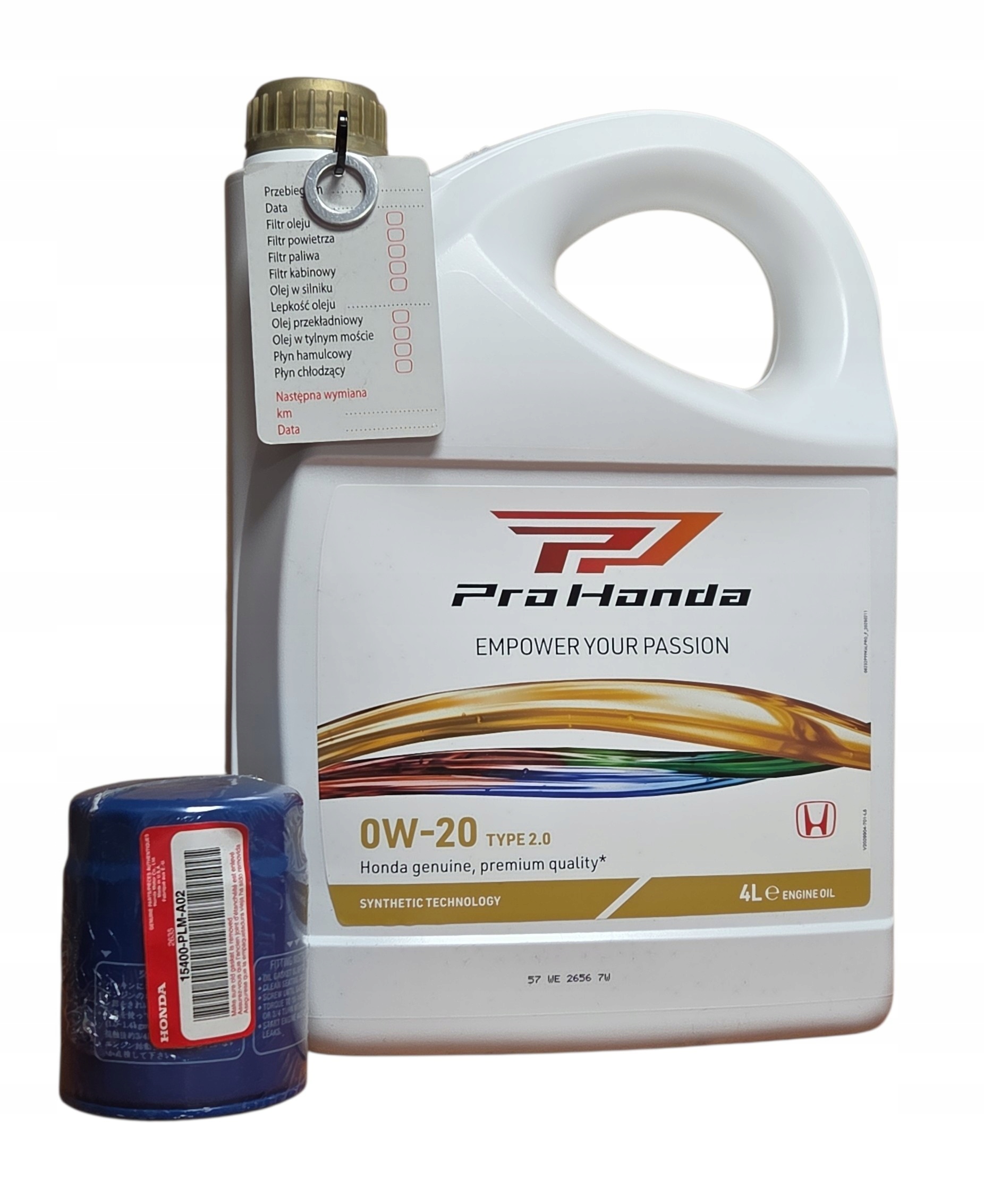 olej filtr Honda 0W20 type 2.0 4l