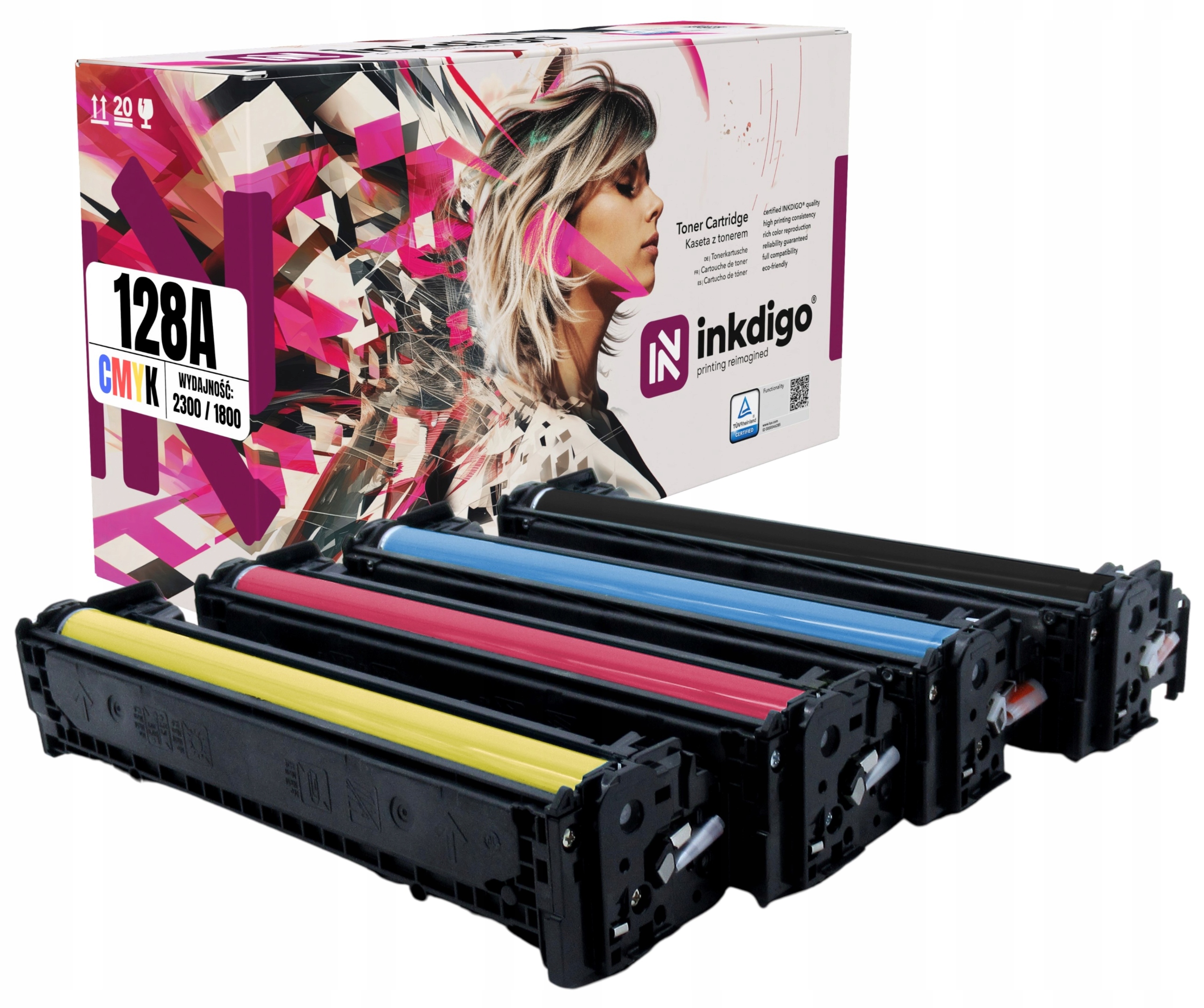 CE320A 128A Tonery Pro Hp Laserjet Pro CM1415FN CM1415FNW CP1525N CP1525NW