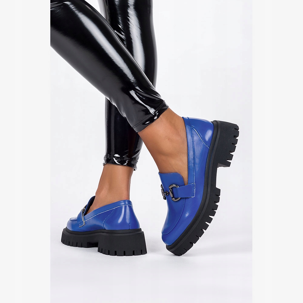 MOKASYNY PÓŁBUTY DAMSKIE BUTY MODNE NA PLATFORMIE CHABROWE WYGODNE NEW r 41 Rozmiar 41