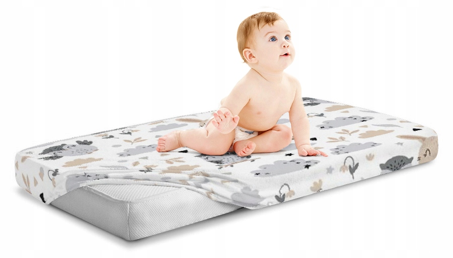 PRZEŚCIERADŁO DO ŁÓŻECZKA Z GUMKĄ BAWEŁNA 100% 140x70 BABYMAM Szerokość produktu 70 cm