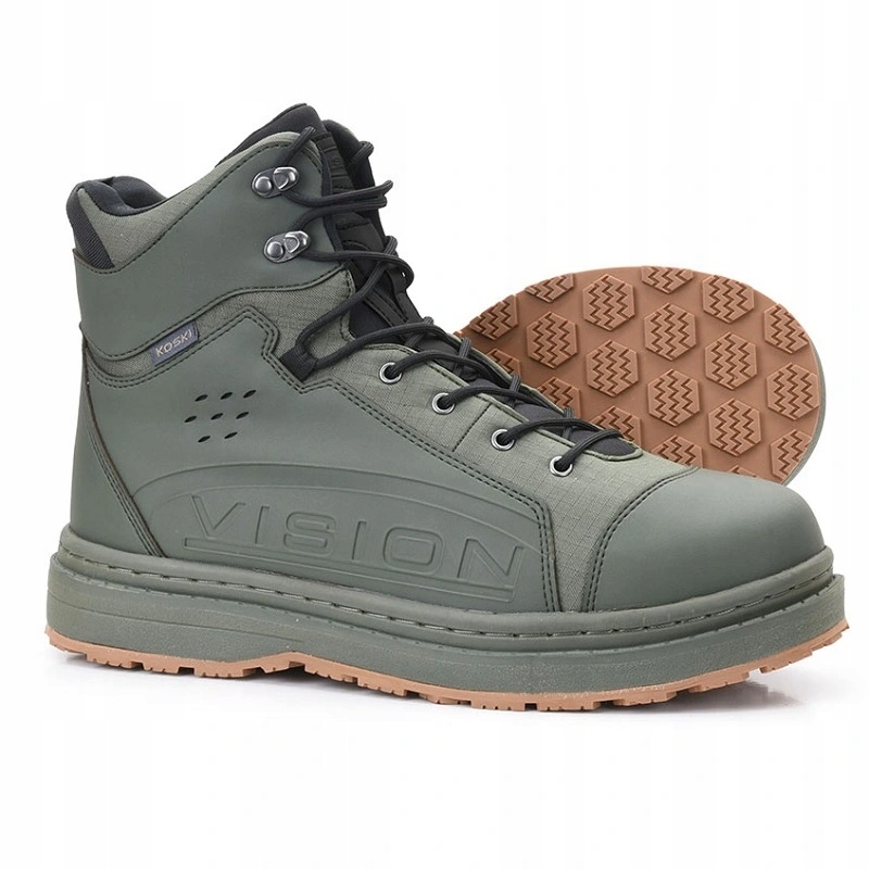 Buty Do Brodzenia Z Gumową Podeszwą Vision Koski Gummi Green2.0 V2095-10/43