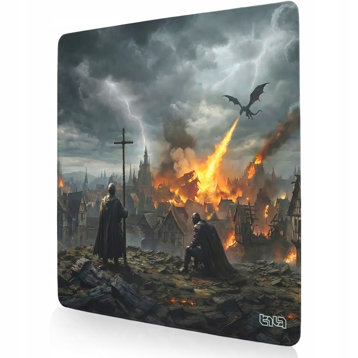 Duża Podkładka Pod Myszkę Ocalali 50x50 Tilt Wytrzymała Duża Na biurko