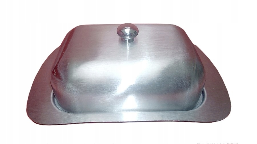 MASELNICZKA POJEMNIK NA MASŁO STALOWA SATINA