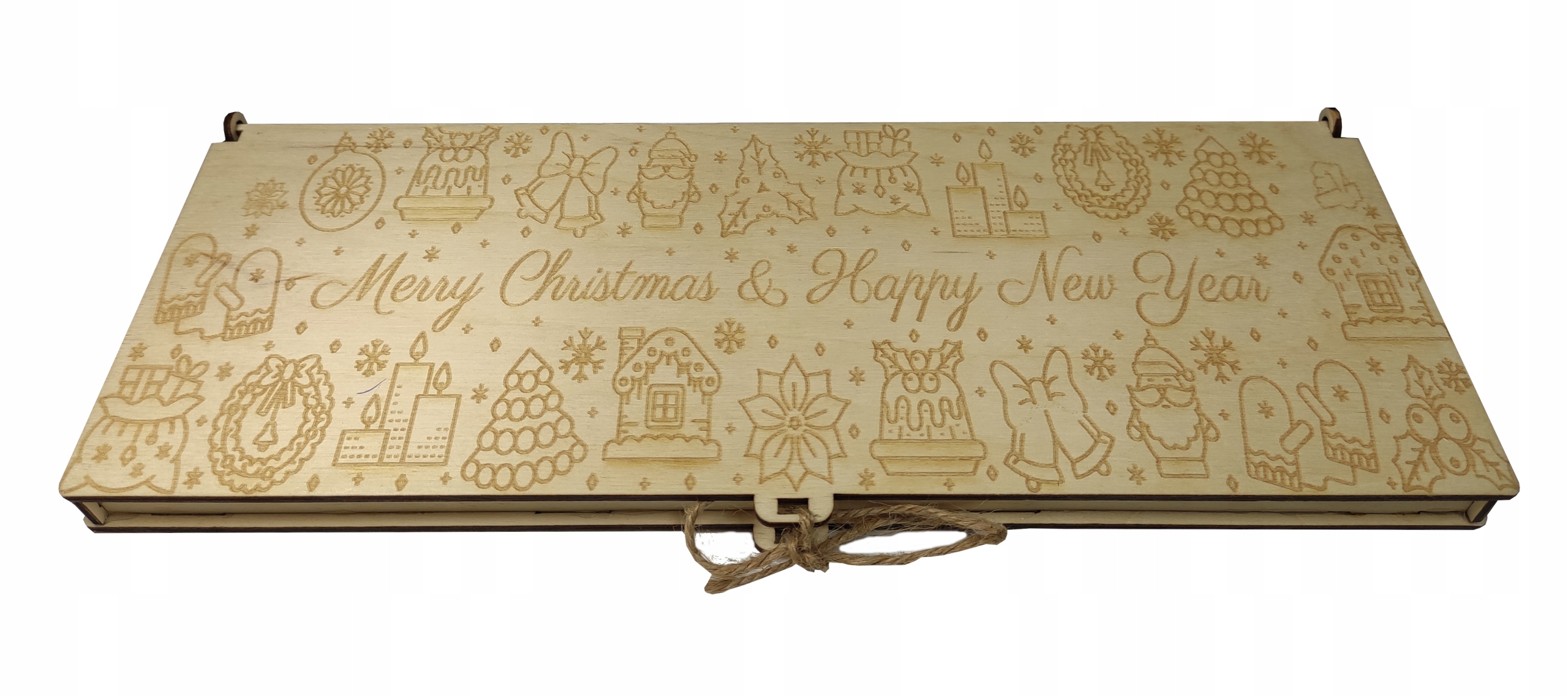 DREWNIANE PUDEŁKO NA CZEKOLADĘ DUŻE GRAWER PREZENT Marka GraweroweLove