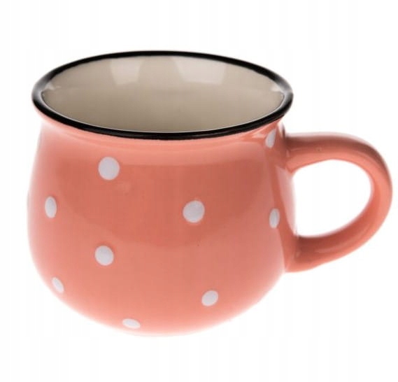 

Kubek Różowy W Kropki Dakls Dots 230 ML