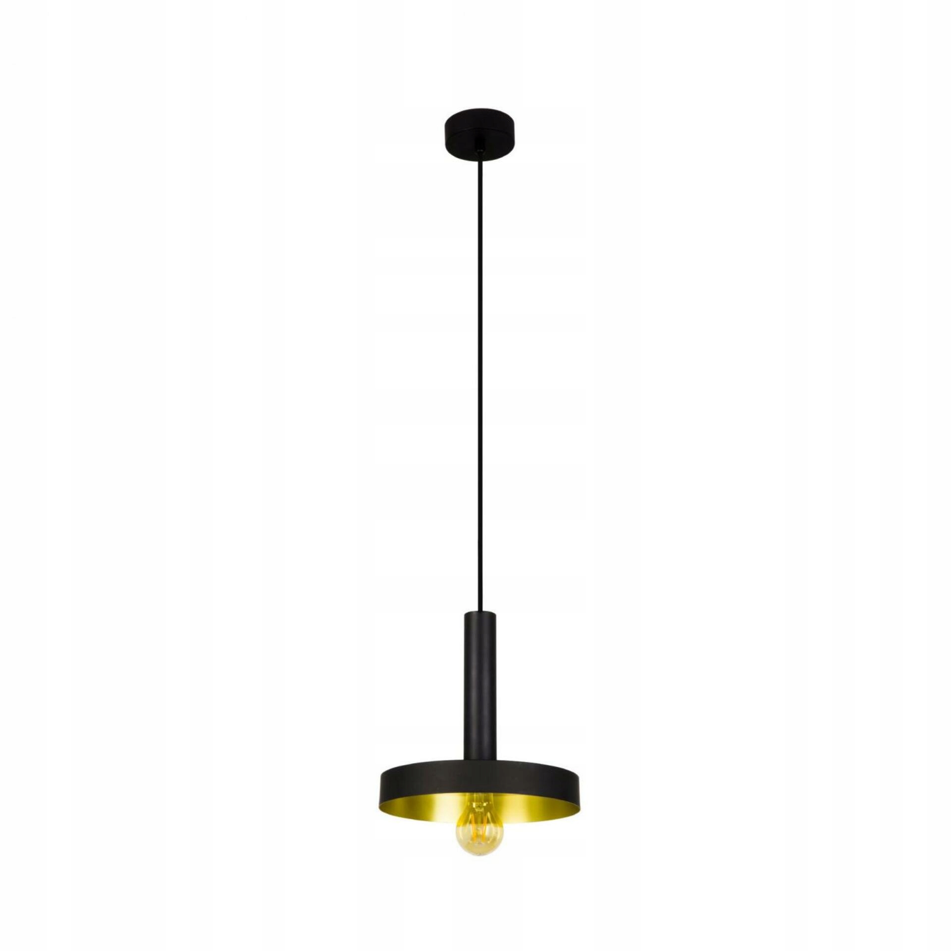 Faro Whizz závesné svietidlo čierne a zlaté, moderný design, E27, 15W, 150cm